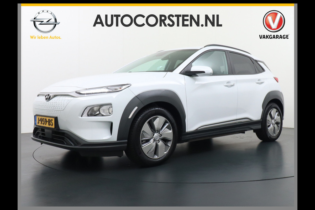 Hyundai Kona EV 64kWh 3 Fase Lader Warmtepomp Head-Up Display Adap.Cruise Apple Carplay Android Auto Navi Ecc Privacy Glas Keyless Fashion 1e Eigenaar
