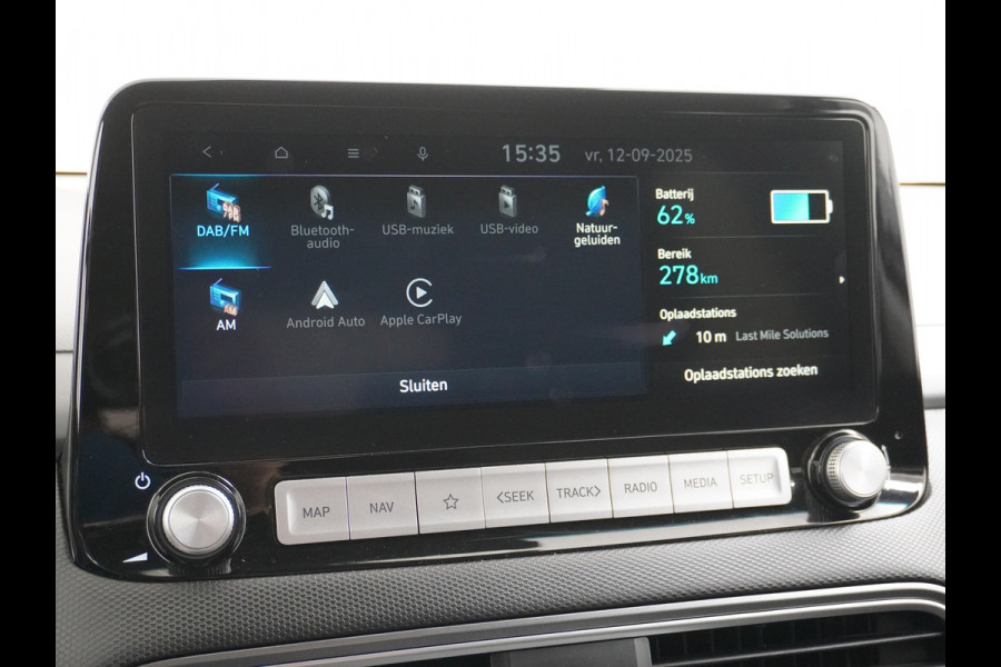 Hyundai Kona EV 64kWh 3 Fase Lader Warmtepomp Head-Up Display Adap.Cruise Apple Carplay Android Auto Navi Ecc Privacy Glas Keyless Fashion 1e Eigenaar