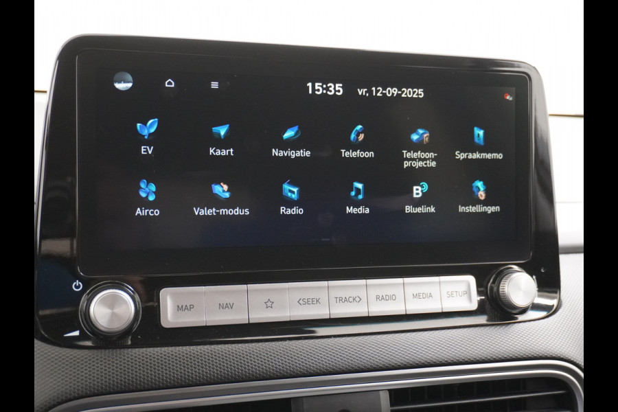 Hyundai Kona EV 64kWh 3 Fase Lader Warmtepomp Head-Up Display Adap.Cruise Apple Carplay Android Auto Navi Ecc Privacy Glas Keyless Fashion 1e Eigenaar