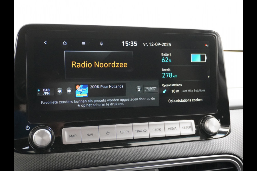 Hyundai Kona EV 64kWh 3 Fase Lader Warmtepomp Head-Up Display Adap.Cruise Apple Carplay Android Auto Navi Ecc Privacy Glas Keyless Fashion 1e Eigenaar