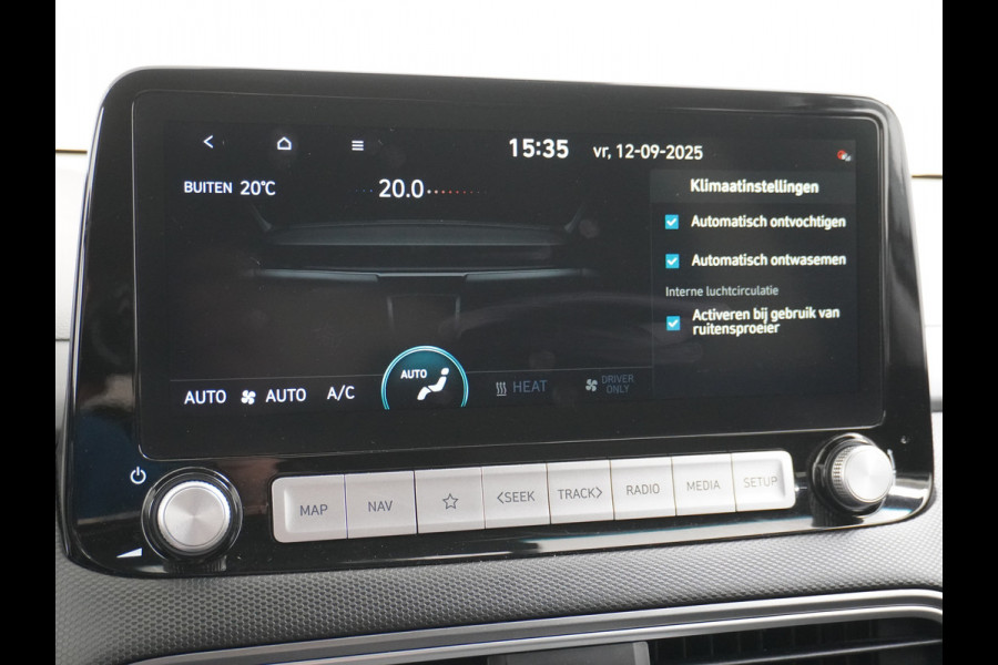 Hyundai Kona EV 64kWh 3 Fase Lader Warmtepomp Head-Up Display Adap.Cruise Apple Carplay Android Auto Navi Ecc Privacy Glas Keyless Fashion 1e Eigenaar