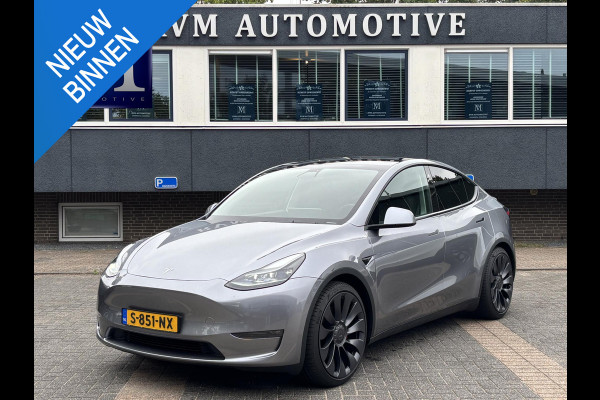 Tesla Model Y Performance AWD 75 kWh VAN: 44.900,- VOOR: 41.877,- UW HERSFTVOORDEEL: 3.023,- EURO 1e eigenaar | ORIGINEEL NL auto | TREKHAAK | TESLA VOLLEDIGE GARANTIE T/M 03-2027/80.000KM