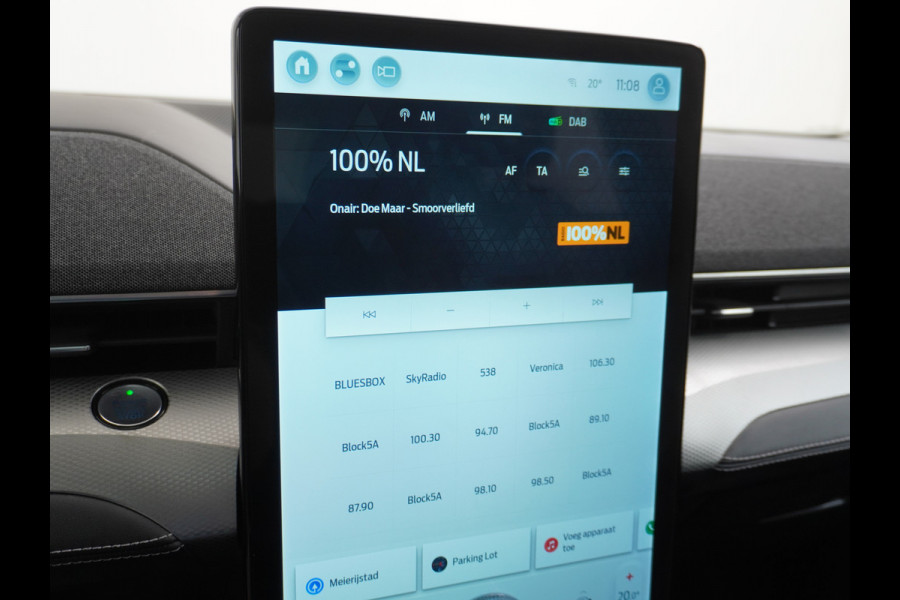 Ford Mustang Mach-E RWD 75kWh Leer+Elektr.+Geheugen 360°Camera Adapive-Cr. Pano-dak B&O®-SoundMemory Seat Apple Carplay Android Auto Navi Ecc Stoel+Stuurverwarming Keyless Origineel Nederlandse Auto