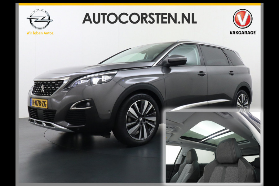 Peugeot 5008 7-Pers. 1.2T 131PK AUT-8 360°Camera Apple Carplay Android Auto Adap.Cruise 19" Elek.AchterklepFocal®-Hifi Audio Panoramaschuif-d 1e Eigenaar Origineel Nederlandse Auto Zeer compleet Origin. NLse auto