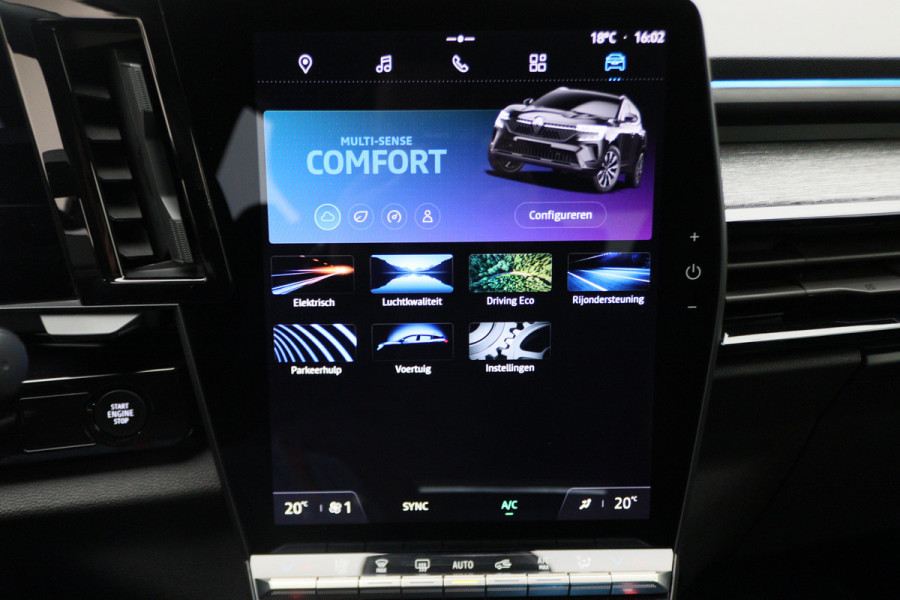 Renault Austral 1.2 E-Tech full hybrid 200 techno Automaat LED, Camera, Apple Carplay, Dodehoeksensor, Sfeerverlichting, Keyless, 19"