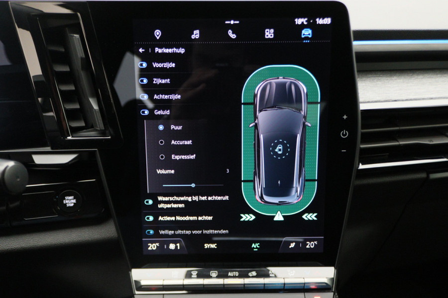 Renault Austral 1.2 E-Tech full hybrid 200 techno Automaat LED, Camera, Apple Carplay, Dodehoeksensor, Sfeerverlichting, Keyless, 19"