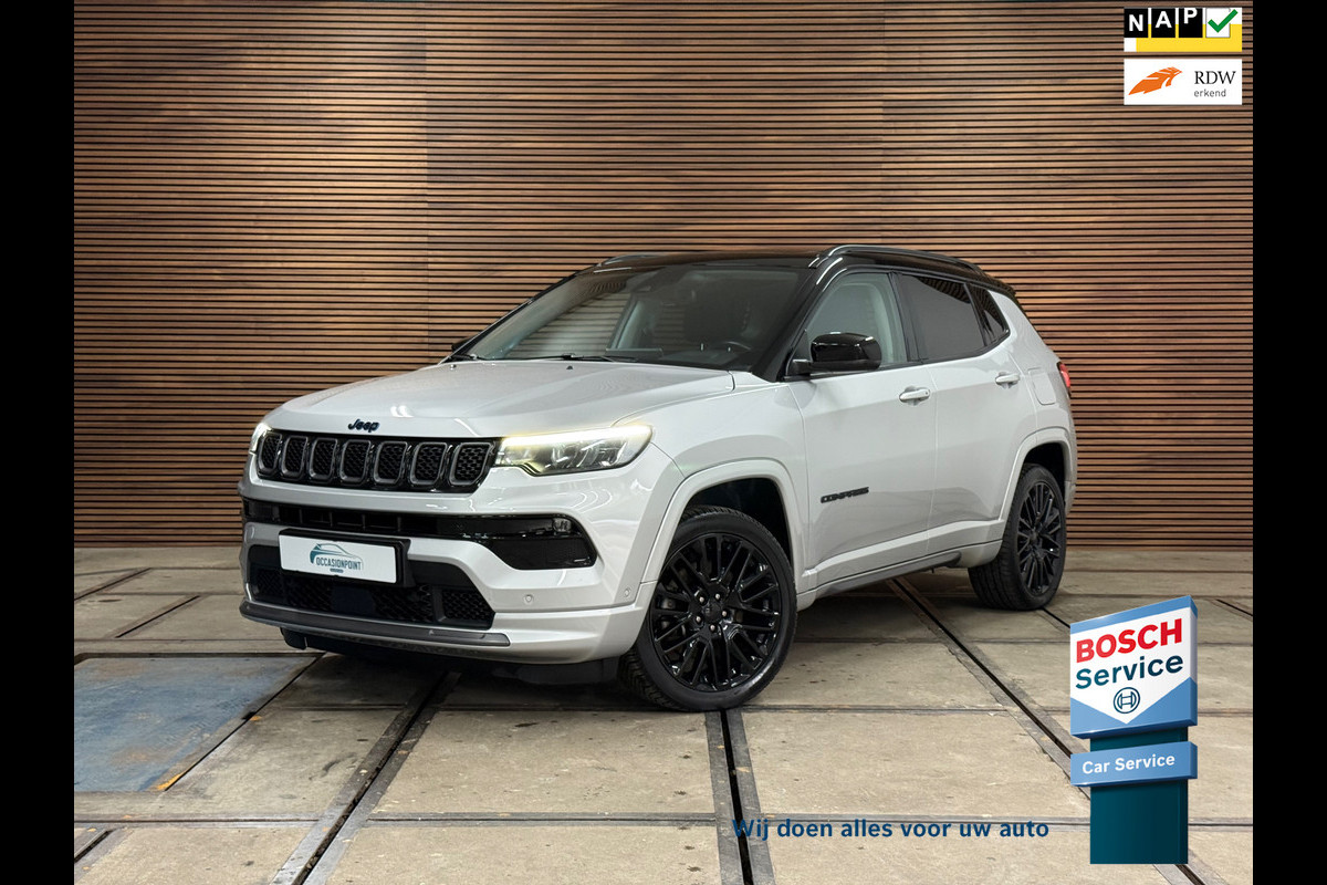 Jeep Compass 4xe 240 Plug-in Hybrid Electric S | Pano | Leder | 19' inch | Adaptive Cruise | Carplay