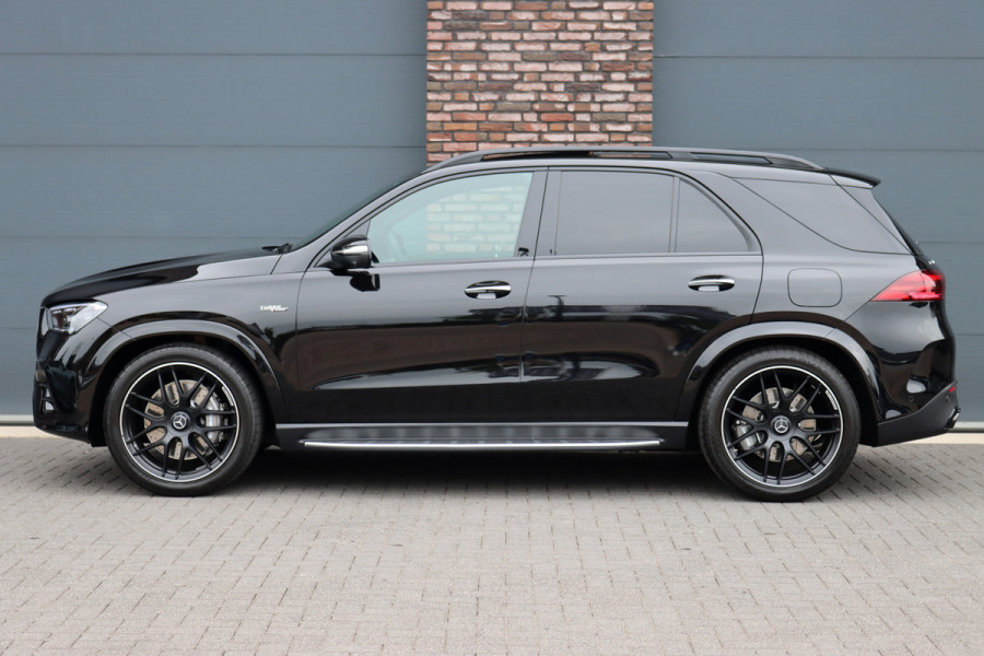 Mercedes-Benz GLE AMG 53 Hybrid Premium 4MATIC+ | Luchtvering | Distronic | Memory | Massage | Trekhaak | MBUX Tablet | Stoelventilatie | Verwarmd Stuurwiel | HUD | Burmester | Keyless Go |