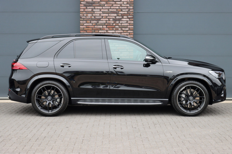 Mercedes-Benz GLE AMG 53 Hybrid Premium 4MATIC+ | Luchtvering | Distronic | Memory | Massage | Trekhaak | MBUX Tablet | Stoelventilatie | Verwarmd Stuurwiel | HUD | Burmester | Keyless Go |