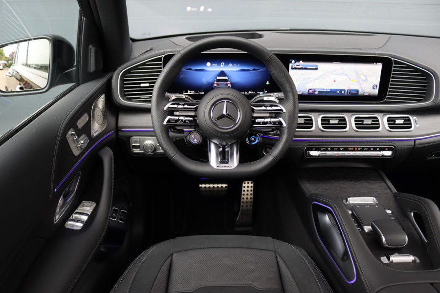 Mercedes-Benz GLE AMG 53 Hybrid Premium 4MATIC+ | Luchtvering | Distronic | Memory | Massage | Trekhaak | MBUX Tablet | Stoelventilatie | Verwarmd Stuurwiel | HUD | Burmester | Keyless Go |