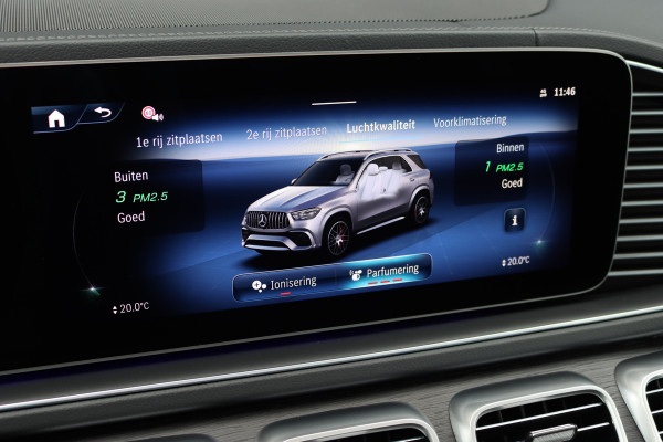Mercedes-Benz GLE AMG 53 Hybrid Premium 4MATIC+ | Luchtvering | Distronic | Memory | Massage | Trekhaak | MBUX Tablet | Stoelventilatie | Verwarmd Stuurwiel | HUD | Burmester | Keyless Go |
