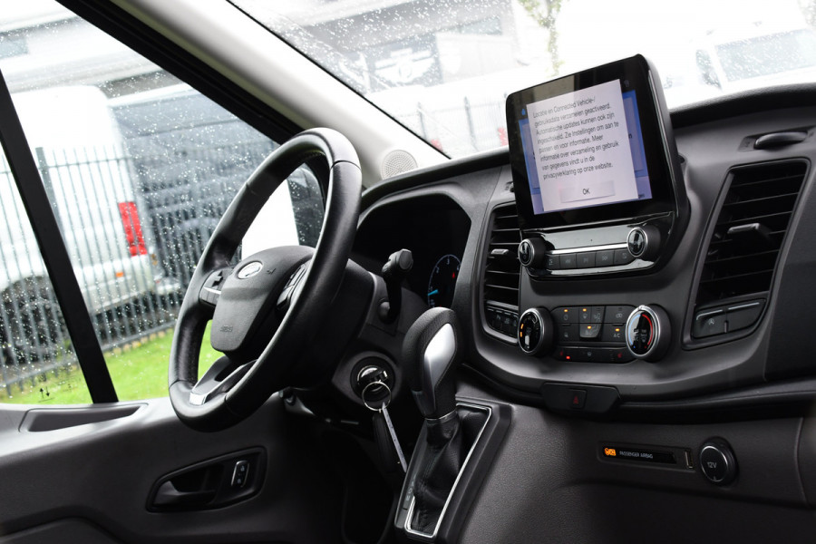Ford Transit 2.0 TDCI L2H2 DC Raptor Grill Camera, Cruise, Carplay, Stoelverwarming, 130pk, Automaat, Multimedia, 2 x Schuifdeur, Uniek!
