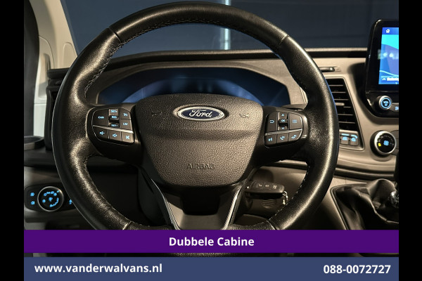 Ford Transit Custom 2.0 TDCI 131pk L2H1 Dubbele Cabine Euro6 Airco | 6-Zits | Camera | Navigatie | LED | Apple Carplay Android Auto, Cruisecontrol, Verwarmde voorruit, Stoelverwarming, Parkeersensoren, 2800kg trekvermogen