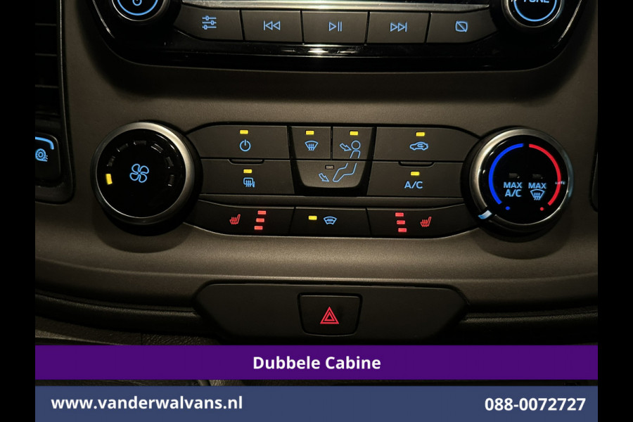 Ford Transit Custom 2.0 TDCI 131pk L2H1 Dubbele Cabine Euro6 Airco | 6-Zits | Camera | Navigatie | LED | Apple Carplay Android Auto, Cruisecontrol, Verwarmde voorruit, Stoelverwarming, Parkeersensoren, 2800kg trekvermogen