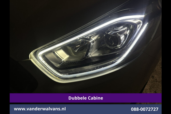 Ford Transit Custom 2.0 TDCI 131pk L2H1 Dubbele Cabine Euro6 Airco | 6-Zits | Camera | Navigatie | LED | Apple Carplay Android Auto, Cruisecontrol, Verwarmde voorruit, Stoelverwarming, Parkeersensoren, 2800kg trekvermogen