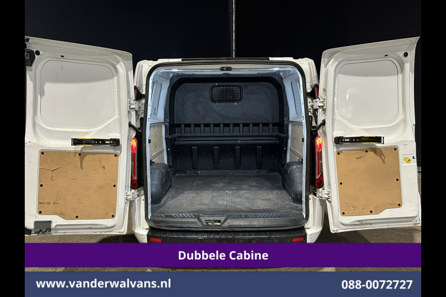 Ford Transit Custom 2.0 TDCI 131pk L2H1 Dubbele Cabine Euro6 Airco | 6-Zits | Camera | Navigatie | LED | Apple Carplay Android Auto, Cruisecontrol, Verwarmde voorruit, Stoelverwarming, Parkeersensoren, 2800kg trekvermogen