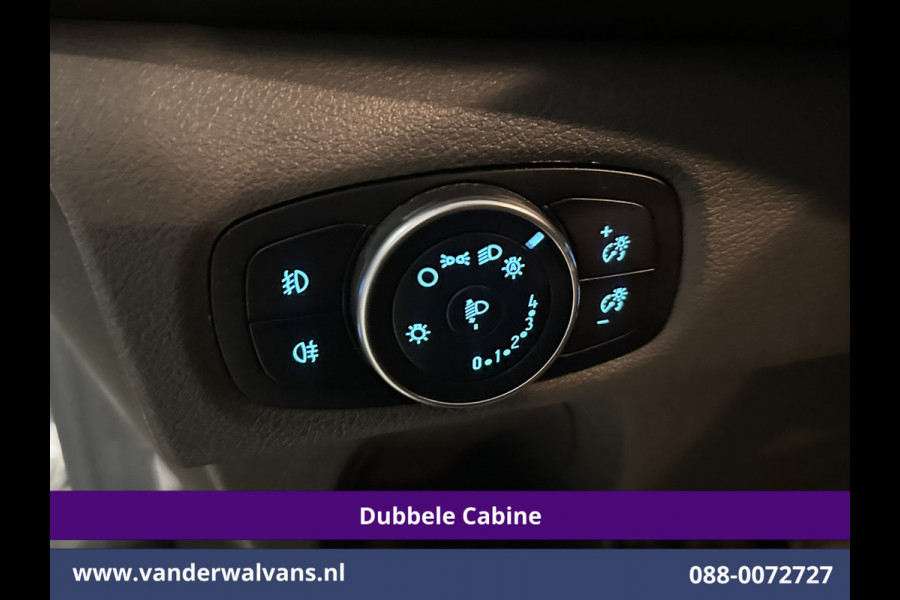 Ford Transit Custom 2.0 TDCI 131pk L2H1 Dubbele Cabine Euro6 Airco | 6-Zits | Camera | Navigatie | LED | Apple Carplay Android Auto, Cruisecontrol, Verwarmde voorruit, Stoelverwarming, Parkeersensoren, 2800kg trekvermogen