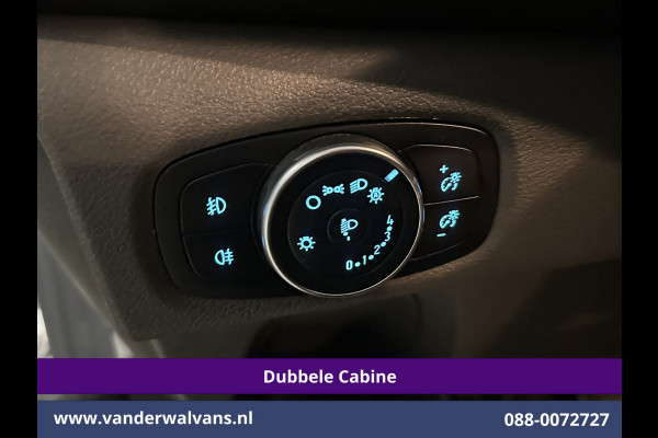 Ford Transit Custom 2.0 TDCI 131pk L2H1 Dubbele Cabine Euro6 Airco | 6-Zits | Camera | Navigatie | LED | Apple Carplay Android Auto, Cruisecontrol, Verwarmde voorruit, Stoelverwarming, Parkeersensoren, 2800kg trekvermogen