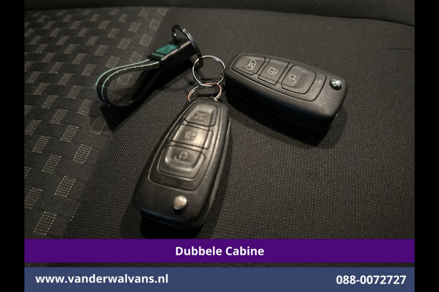 Ford Transit Custom 2.0 TDCI 131pk L2H1 Dubbele Cabine Euro6 Airco | 6-Zits | Camera | Navigatie | LED | Apple Carplay Android Auto, Cruisecontrol, Verwarmde voorruit, Stoelverwarming, Parkeersensoren, 2800kg trekvermogen