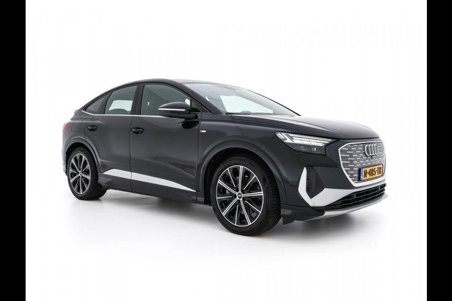 Audi Q4 Sportback e-tron 40 S-Line Edition 77 kWh [ 3-Fase ] {SOH-92%} (INCL-BTW) *HEAT-PUMP | LEATHER-FABRIC | MATRIX-LED | ADAPTIVE-CRUISE | AMBIENT-LIGHT | DIGI-COCKPIT | AUDI-SOUND | DAB+ | KEYLESS | SHIFT-PADDLES | CAMERA | HEATED-SPORTSEATS | 20''ALU*