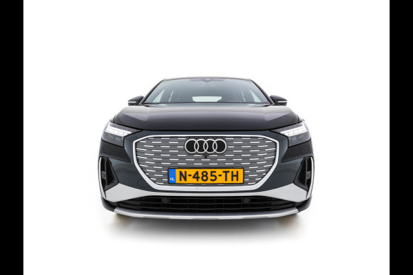 Audi Q4 Sportback e-tron 40 S-Line Edition 77 kWh [ 3-Fase ] {SOH-92%} (INCL-BTW) *HEAT-PUMP | LEATHER-FABRIC | MATRIX-LED | ADAPTIVE-CRUISE | AMBIENT-LIGHT | DIGI-COCKPIT | AUDI-SOUND | DAB+ | KEYLESS | SHIFT-PADDLES | CAMERA | HEATED-SPORTSEATS | 20''ALU*