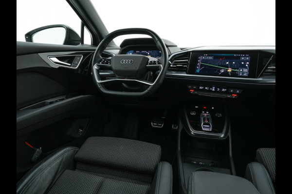 Audi Q4 Sportback e-tron 40 S-Line Edition 77 kWh [ 3-Fase ] {SOH-92%} (INCL-BTW) *HEAT-PUMP | LEATHER-FABRIC | MATRIX-LED | ADAPTIVE-CRUISE | AMBIENT-LIGHT | DIGI-COCKPIT | AUDI-SOUND | DAB+ | KEYLESS | SHIFT-PADDLES | CAMERA | HEATED-SPORTSEATS | 20''ALU*