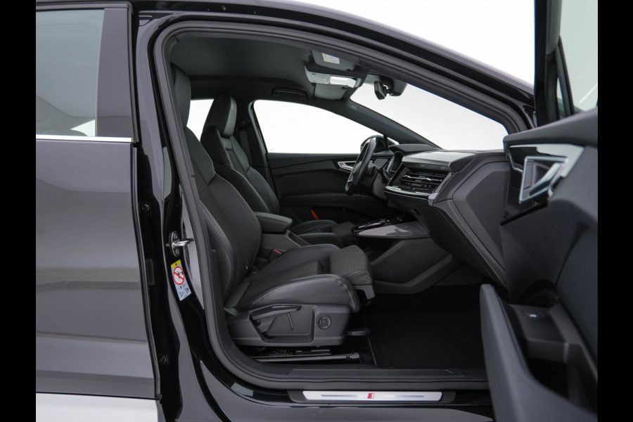 Audi Q4 Sportback e-tron 40 S-Line Edition 77 kWh [ 3-Fase ] {SOH-92%} (INCL-BTW) *HEAT-PUMP | LEATHER-FABRIC | MATRIX-LED | ADAPTIVE-CRUISE | AMBIENT-LIGHT | DIGI-COCKPIT | AUDI-SOUND | DAB+ | KEYLESS | SHIFT-PADDLES | CAMERA | HEATED-SPORTSEATS | 20''ALU*