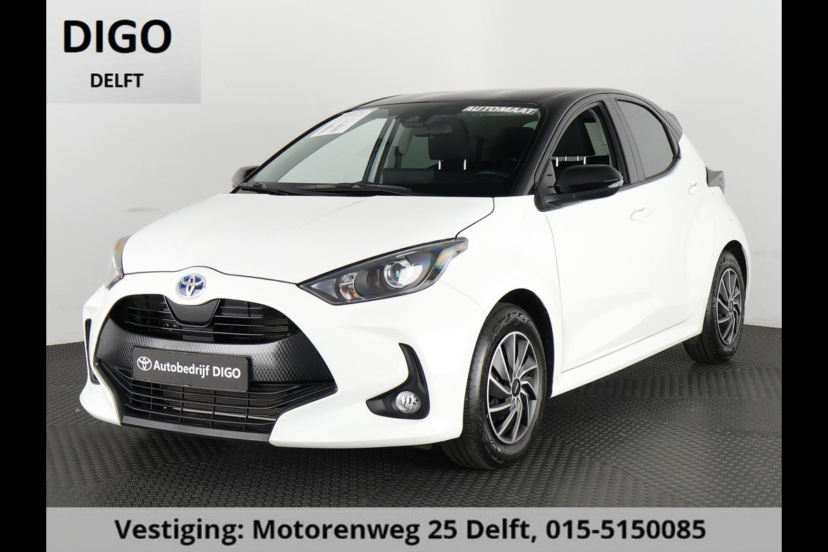 Toyota Yaris 1.5 HYBRIDE BLACK & WHITE GARANTIE 3-2034 AUTOMAAT. CLOUD NAVI. SLECHTS 17.000 KM.