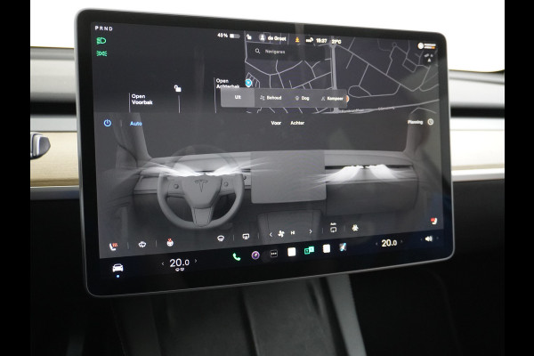 Tesla Model Y RWD LFP Warmtepomp Leder Panoramadak Memory Stoel+Stuurverwarming Camera's Navi Ecc Dog-Kampeer Modus Elek.Achterklep AMD Ryzen™ Processor Premium Audio 1e Eigenaar Origineel Nederlandse Auto