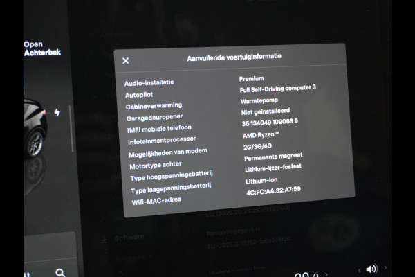 Tesla Model Y RWD LFP Warmtepomp Leder Panoramadak Memory Stoel+Stuurverwarming Camera's Navi Ecc Dog-Kampeer Modus Elek.Achterklep AMD Ryzen™ Processor Premium Audio 1e Eigenaar Origineel Nederlandse Auto