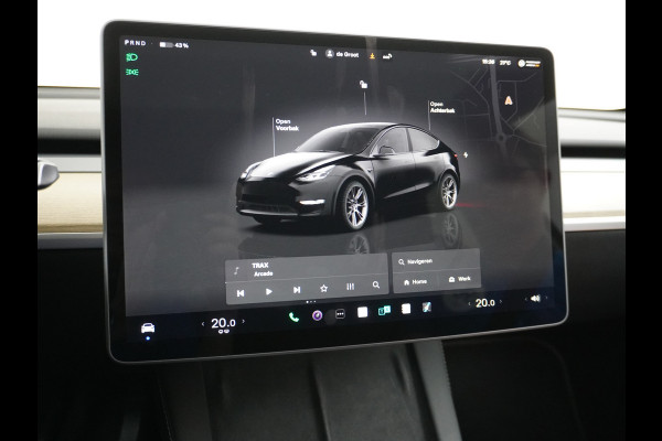 Tesla Model Y RWD LFP Warmtepomp Leder Panoramadak Memory Stoel+Stuurverwarming Camera's Navi Ecc Dog-Kampeer Modus Elek.Achterklep AMD Ryzen™ Processor Premium Audio 1e Eigenaar Origineel Nederlandse Auto