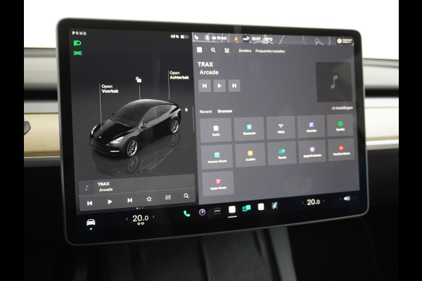 Tesla Model Y RWD LFP Warmtepomp Leder Panoramadak Memory Stoel+Stuurverwarming Camera's Navi Ecc Dog-Kampeer Modus Elek.Achterklep AMD Ryzen™ Processor Premium Audio 1e Eigenaar Origineel Nederlandse Auto