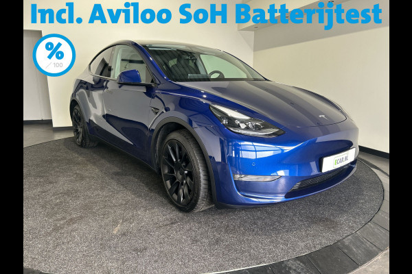 Tesla Model Y Long Range AWD 75 kWh | 20" Zwarte Turbine Velgen | Panoramadak | Incl BTW | Soh (batterijcheck) 90,6 % score!