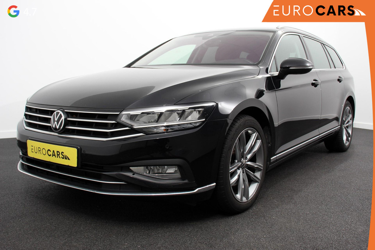 Volkswagen Passat Variant 1.5 TSI Elegance Plus Pro Automaat Volkswagen Passat Variant 1.5 TSI Elegance Plus Pro | Head Up Display | Camera | 18 Inch Lichtmetalen Velgen | Trekhaak | Virtual Cockpit | Electrische Achterklep |