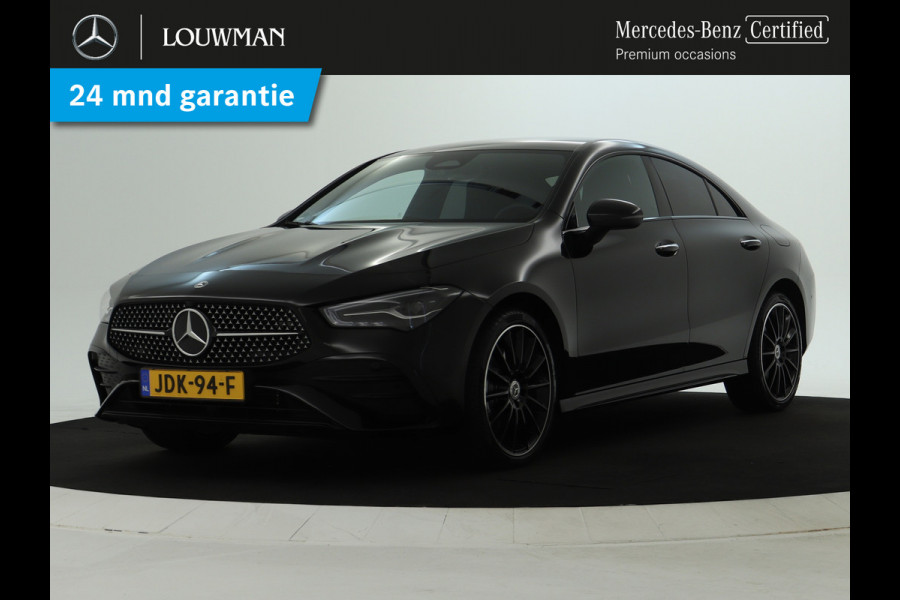 Mercedes-Benz CLA-Klasse 250 e AMG Line AMG Line | Night Pakket | 19 Inch AMG Velgen | Memory voorstoelen | Dodehoekassist | Sfeerverlichting. Inclusief 48 maanden MB Certified garantie voor Europa.