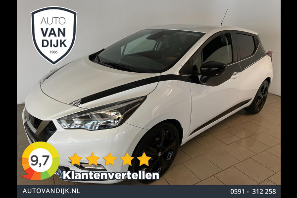 Nissan Micra 0.9 IG-T N-Connecta AIRCO CLIMA NAVI CRUISE BLUETOOTH CAMERA ZWARTE VELGEN ELEK RAMEN CENT VERG ZEER NETTE AUTO