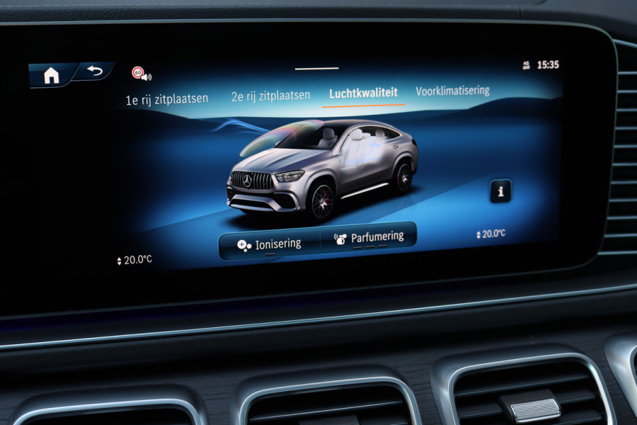 Mercedes-Benz GLE Coupé AMG 53 Hybrid 4MATIC+ Premium Aut9 | Facelift | Airmatic | Distronic | Panoramadak | Massage | Trekhaak | Softclose | Vlakkenverwarming | HUD | Stoelventilatie | Luchtkwaliteitspakket |