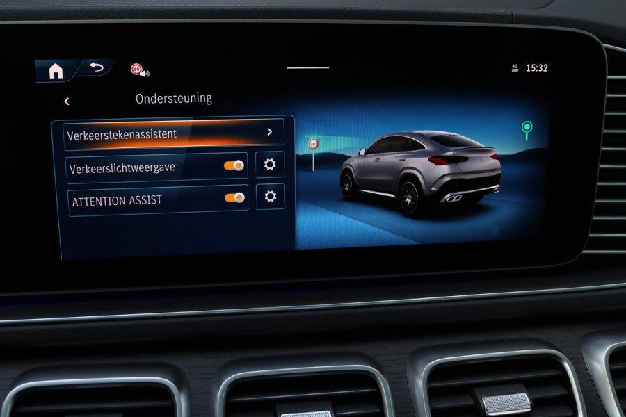 Mercedes-Benz GLE Coupé AMG 53 Hybrid 4MATIC+ Premium Aut9 | Facelift | Airmatic | Distronic | Panoramadak | Massage | Trekhaak | Softclose | Vlakkenverwarming | HUD | Stoelventilatie | Luchtkwaliteitspakket |