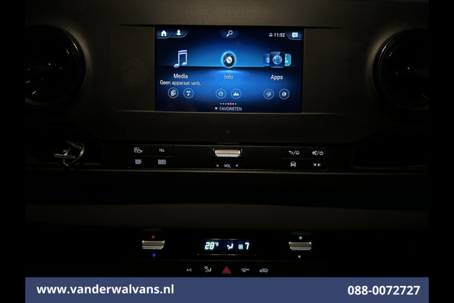 Mercedes-Benz Sprinter 316 CDI 164pk L3H2 Euro6 Airco | Camera | Apple Carplay | Cruiscontrol Android Auto, Chauffeursstoel, Stoelverwarming, 270gr. Achterdeuren, Bijrijdersbank