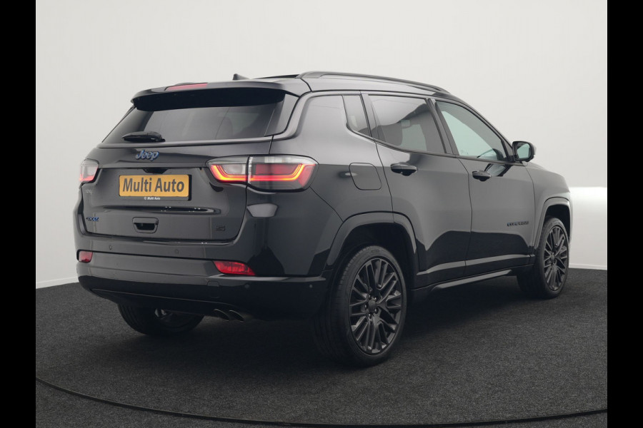 Jeep Compass 4xe 240 Plug In Hybrid Electric S 240pk Dealer O.H PHEV | Panodak | Adaptive Cruise | Lederen Sportstoelen Memory & Ventilatie | Apple Carplay | Keyless | Stuur Verwarmd | Navigatie | Blis | Virtual | DAB |