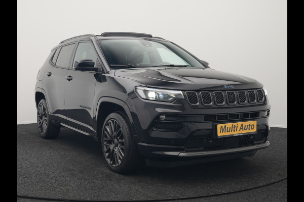 Jeep Compass 4xe 240 Plug In Hybrid Electric S 240pk Dealer O.H PHEV | Panodak | Adaptive Cruise | Lederen Sportstoelen Memory & Ventilatie | Apple Carplay | Keyless | Stuur Verwarmd | Navigatie | Blis | Virtual | DAB |