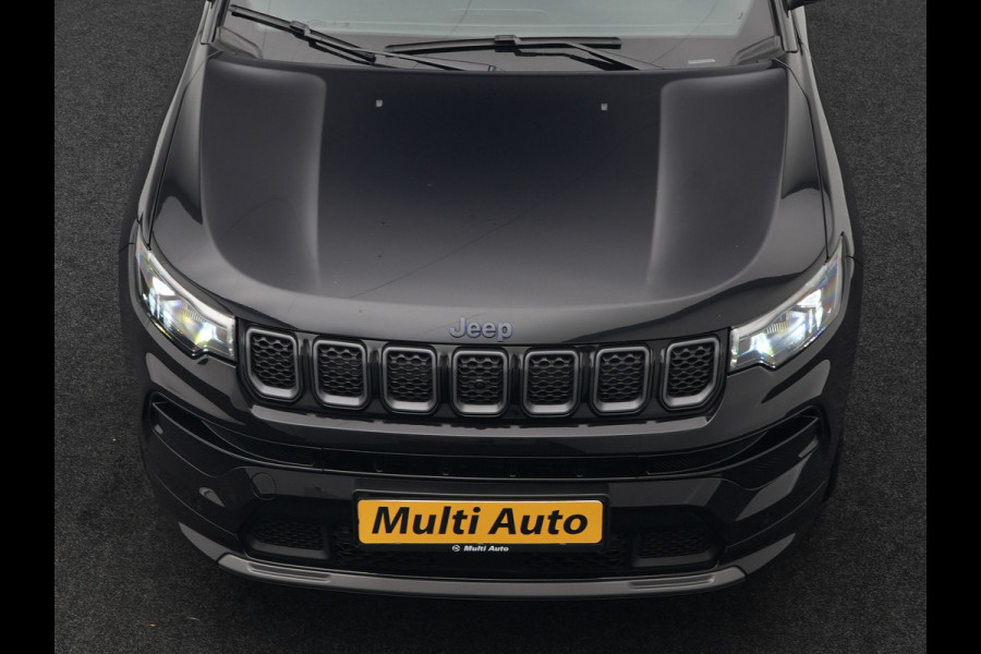 Jeep Compass 4xe 240 Plug In Hybrid Electric S 240pk Dealer O.H PHEV | Panodak | Adaptive Cruise | Lederen Sportstoelen Memory & Ventilatie | Apple Carplay | Keyless | Stuur Verwarmd | Navigatie | Blis | Virtual | DAB |