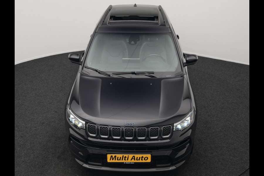 Jeep Compass 4xe 240 Plug In Hybrid Electric S 240pk Dealer O.H PHEV | Panodak | Adaptive Cruise | Lederen Sportstoelen Memory & Ventilatie | Apple Carplay | Keyless | Stuur Verwarmd | Navigatie | Blis | Virtual | DAB |