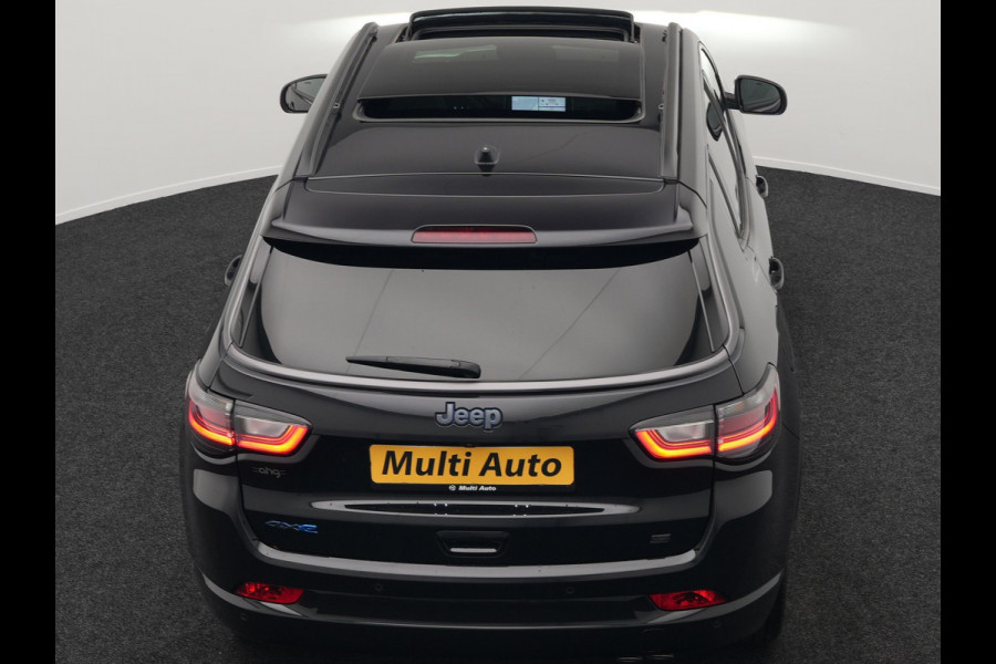 Jeep Compass 4xe 240 Plug In Hybrid Electric S 240pk Dealer O.H PHEV | Panodak | Adaptive Cruise | Lederen Sportstoelen Memory & Ventilatie | Apple Carplay | Keyless | Stuur Verwarmd | Navigatie | Blis | Virtual | DAB |