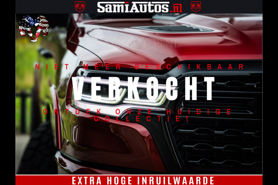 Dodge Ram 1500 Limited Night H.O 540HP 706Nm | Massage + Full Option | De Meest Luxe en Volle Pick-Up in zijn Klasse | Comfortabele Dubbele Cabine met Royale 5 Zitplaatsen | BPM vrij | Nu Leverbaar uit Voorraad | Voorraad Nr 2302 - 7425