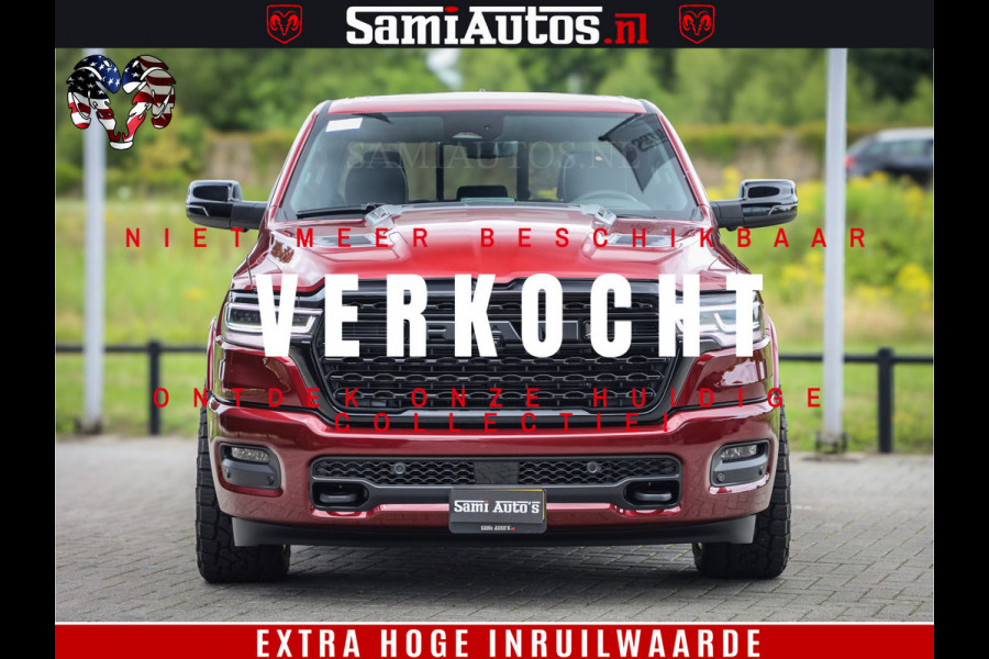 Dodge Ram 1500 Limited Night H.O 540HP 706Nm | Massage + Full Option | De Meest Luxe en Volle Pick-Up in zijn Klasse | Comfortabele Dubbele Cabine met Royale 5 Zitplaatsen | BPM vrij | Nu Leverbaar uit Voorraad | Voorraad Nr 2302 - 7425