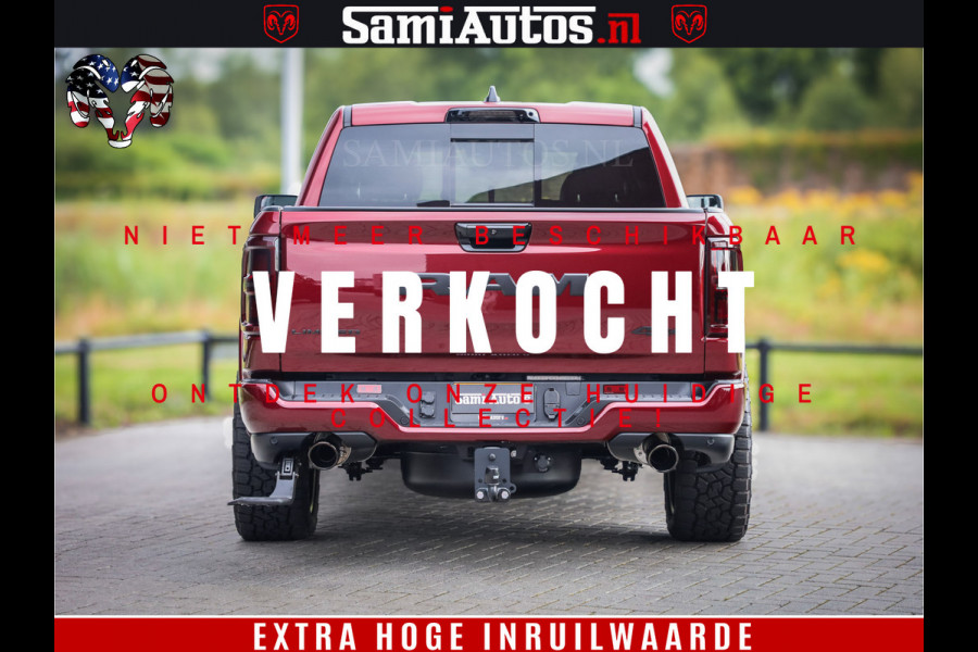 Dodge Ram 1500 Limited Night H.O 540HP 706Nm | Massage + Full Option | De Meest Luxe en Volle Pick-Up in zijn Klasse | Comfortabele Dubbele Cabine met Royale 5 Zitplaatsen | BPM vrij | Nu Leverbaar uit Voorraad | Voorraad Nr 2302 - 7425