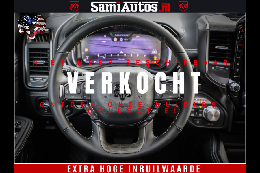 Dodge Ram 1500 Limited Night H.O 540HP 706Nm | Massage + Full Option | De Meest Luxe en Volle Pick-Up in zijn Klasse | Comfortabele Dubbele Cabine met Royale 5 Zitplaatsen | BPM vrij | Nu Leverbaar uit Voorraad | Voorraad Nr 2302 - 7425