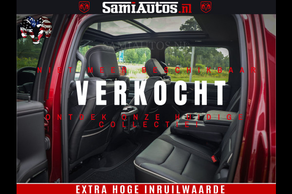 Dodge Ram 1500 Limited Night H.O 540HP 706Nm | Massage + Full Option | De Meest Luxe en Volle Pick-Up in zijn Klasse | Comfortabele Dubbele Cabine met Royale 5 Zitplaatsen | BPM vrij | Nu Leverbaar uit Voorraad | Voorraad Nr 2302 - 7425