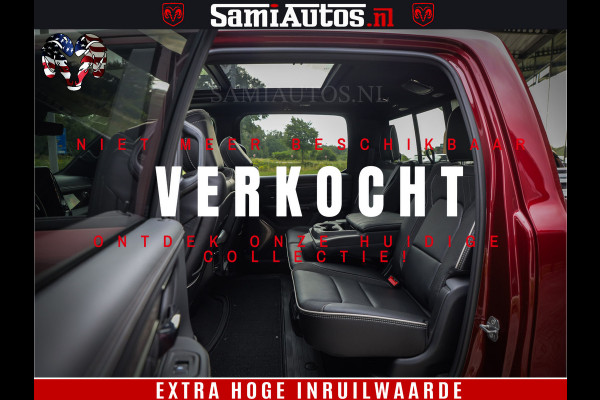 Dodge Ram 1500 Limited Night H.O 540HP 706Nm | Massage + Full Option | De Meest Luxe en Volle Pick-Up in zijn Klasse | Comfortabele Dubbele Cabine met Royale 5 Zitplaatsen | BPM vrij | Nu Leverbaar uit Voorraad | Voorraad Nr 2302 - 7425